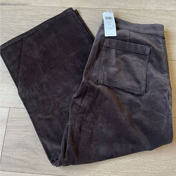 Organic Cotton Stretch Corduroy Wide-Leg Pant Eileen Fisher - Picture 4 of 6